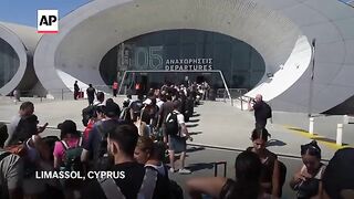Israeli travelers stranded in Cyprus by fighting begin return trip by boat.