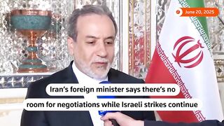 Iran's Foreign Minister Rejects Talks Amid Ongoing Attacks