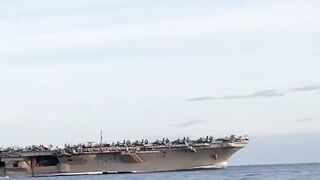 Video Kapal Induk USS Nimitz Melintas di Perairan Aceh, Diduga Menuju Teluk Persia