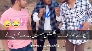 AJ say hum sab English ma bat kary gay