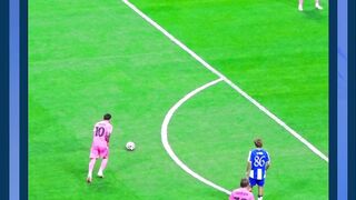 nice freekick from messi