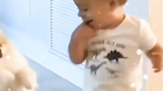 Puppy vs Baby fun