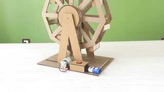 How to make a cardboard Ferris wheel powered by DC battery