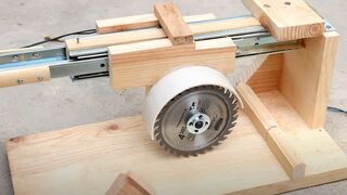 How to Make a Useful SAW MACHINE - DIY Miter Saw