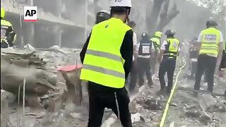 Damage in Israel after Iran missile strike.