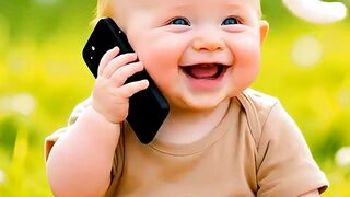 Cute baby and cat 3