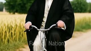 Netanyahu Kidnapped on a Bicycle