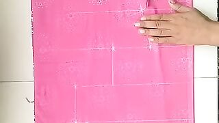 Cutting baby frock