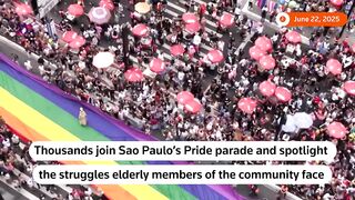 Sao Paulo Pride Parade Unites Thousands Highlights Elderly Participation