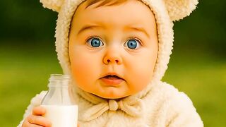 Baby and cat 5