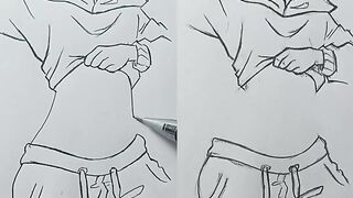 drawing female waist #howtodraw #draw
