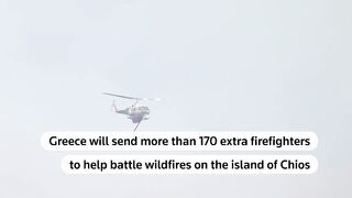 Wildfires Force Evacuations in Chios Greece as Emergency Declared
