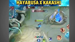 HAYABUSA X KAKASHI COLLAB SKIN ????????#hayabusa #kakashi #mlbb #hayabisaxkakashi