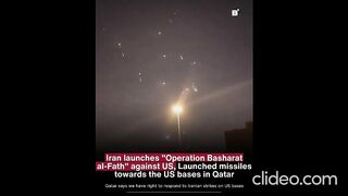 Iran Strikes US Bases in Qatar & Iraq! Missile Interceptions Over Doha (Operation Basharat al-Fath)