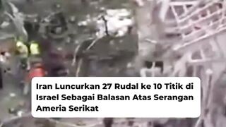 Iran Serang Israel dengan 27 Rudal, Tel Aviv dan Haifa Rusak Parah