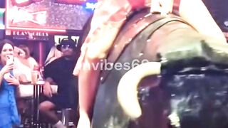 Girl Defeats Furious Bucking Bull #shorts #bullriding #bulls #rider #cowgirl #ride #fun