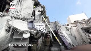 Four bodies recovered after Iranian strikes in Israeli city of Beersheba.