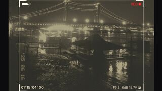 Jembatan ampera di malam hari