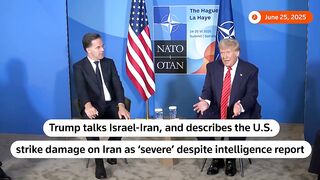 Trump Reports Severe Damage to Iran Nuclear Sites Awaits Intel