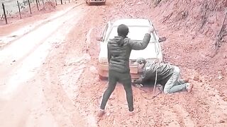 Car fell