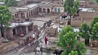Peaceful Rainy Day in a Pakistani Village ????️????