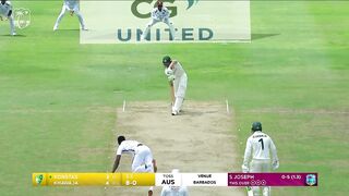 Shemar Joseph takes a early wicket