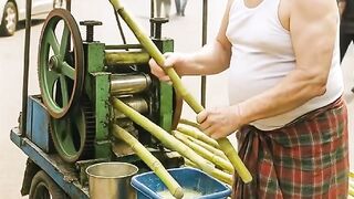 Donal Trump making sugar juice