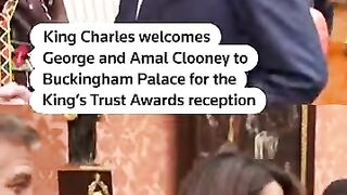 King Charles Honors Clooneys at Buckingham Palace Reception