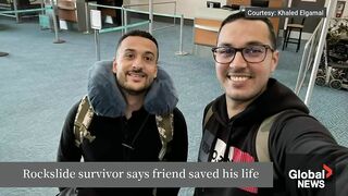 Alberta Rockslide Survivor Credits Late Friend for Saving His Life