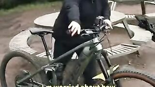 Ruth Jones and Steve Speirs Share Laughs on a Biking Adventure