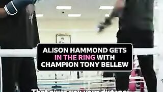 Alison Hammond Spars with Boxing Champion Tony Bellew