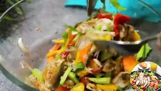 Easy & Tasty Chicken Salad | Grilled Black Pepper Chicken Salad Recipe | Global Kitchen Delights !