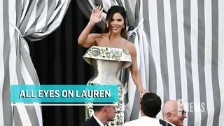 See Jeff Bezos's Fiancée Lauren Sánchez's Snatched Wedding Party Look _