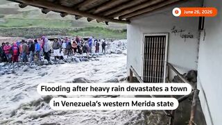 Venezuela Flood Crisis: Swollen River Destroys Homes in Apartaderos