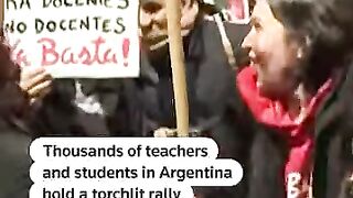 Argentines Rally Against Education Funding Cuts in Massive Protest