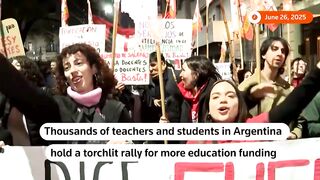 Argentine Educators and Students Rally for Increased Education Funding