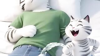 A_cat_father_saved_his_son_from…????#cat_#funny_#animals_#shorts