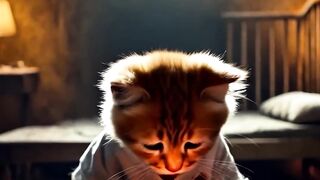 Poor cat had no friends to celebrate birthday with #poorcat