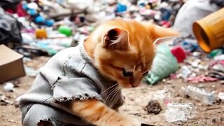 Poor cat was mocked by friends for playing old toys #poorcat