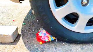 MINI BALÃO DE MELANCIA VS CAR, Coca Cola Zero, PowerAde, Fanta, Sprite, Fruko e Mentos Diff Und