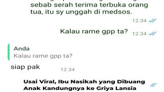 Usai Viral!! Video Anak Durhaka Jemput Lagi Ibu Nasikah yang Dibuang ke Griya Lansia