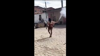The Girl and the Firecracker A Terrifying Encounter