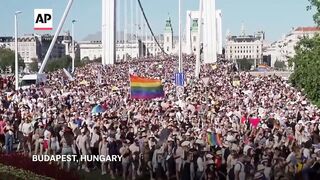 Around 100,000 march in Budapest Pride in open defiance of Hungarys