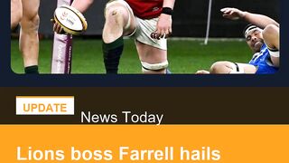 Lions boss Farrell hails McCarthy, Hansen after Australian tour opener