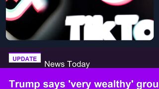 Trump says very wealthy group to buy TikTok