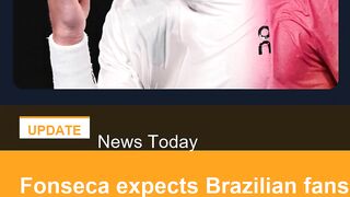 Fonseca expects Brazilian fans to bring the noise at Wimbledon