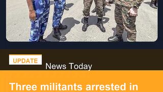 Three militants arrested in Manipur