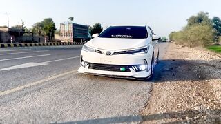 White Toyota corolla x