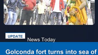 Golconda fort turns into sea of devotion, tradition for Bonalu