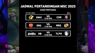 jadwal msc 2025